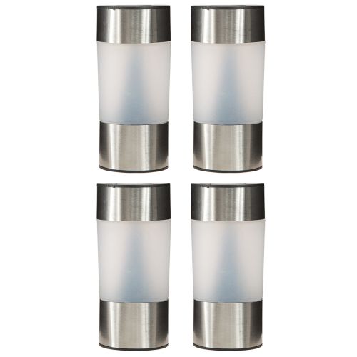 Article Lampe solaire sur tige LED lumière solaire extérieure H14cm 4pcs