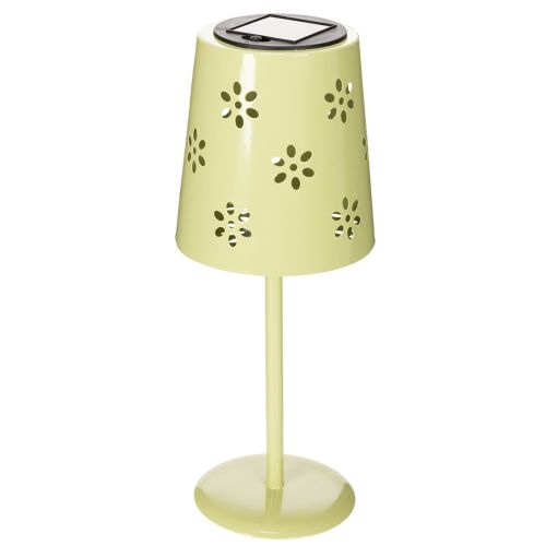 Lampe de table solaire LED à motif floral, éclairage d'ambiance extérieur, 28 cm