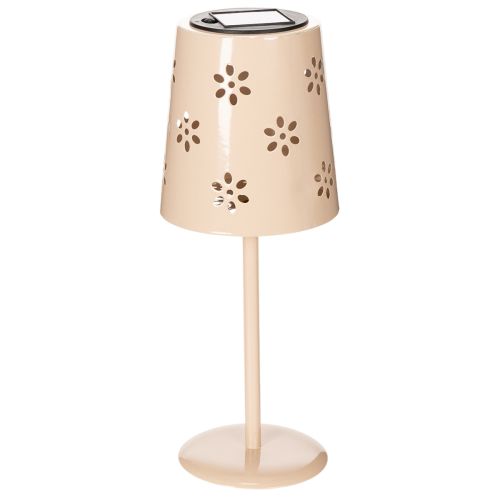 Floristik24 Lampe de table à motif floral, solaire, pour un éclairage romantique de jardin, 28 cm