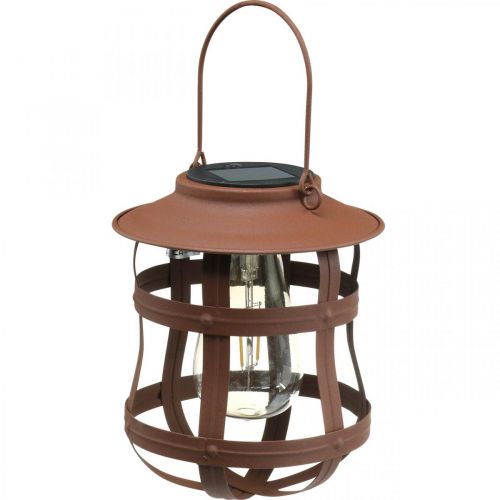 Lampe décorative, lampe pour le jardin, lanterne solaire blanc chaud Ø15cm H18cm