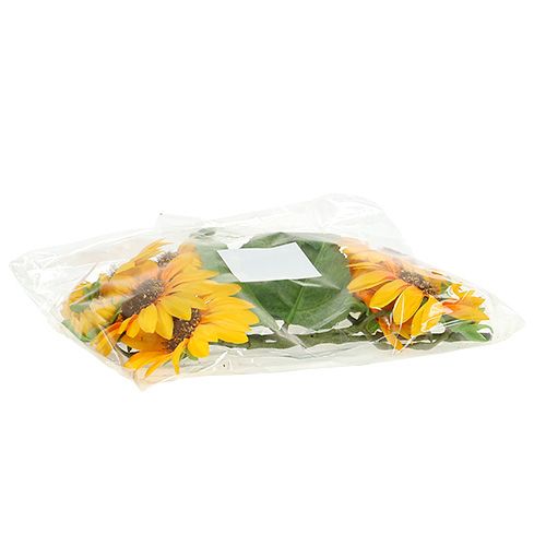 Floristik24 Fleurs de tournesol artificielles Ø 9 cm L. 24 cm 4 p.