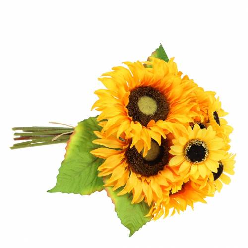 Floristik24 Bouquet décoratif tournesol bouquet jaune 30cm