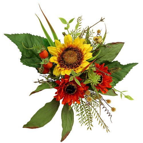 Floristik24 Bouquet de tournesols jaune 24cm
