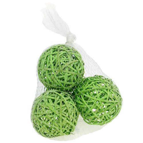 Floristik24 Spanball vert clair Ø8cm 4pcs