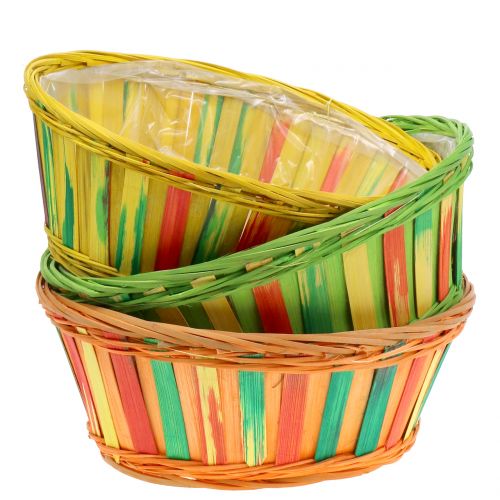 Panier à chips rond coloré Ø25cm 9pcs