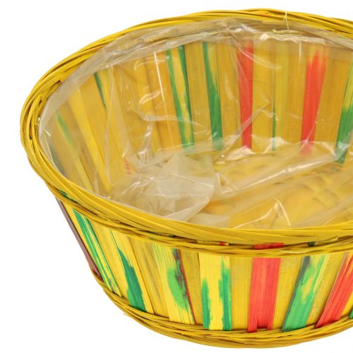 Article Panier à chips rond coloré Ø25cm 9 pcs
