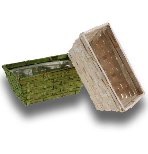Jeu de particules aggloméré carré vert / blanc 10pcs | Floristik24.fr