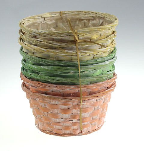 Floristik24 Panneau de particules rond multicolore 8 pièces Ø 20cm