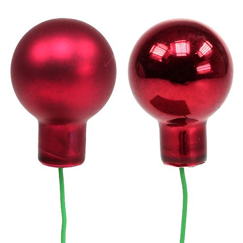 Article Baies miroir 20mm rouge 140 pcs