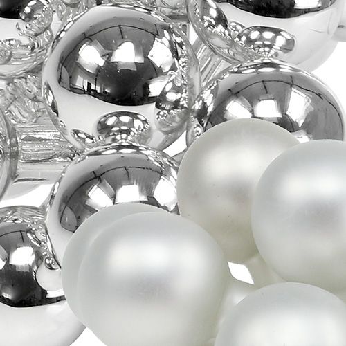 Article Baies miroir 25mm argent mix 140 pcs