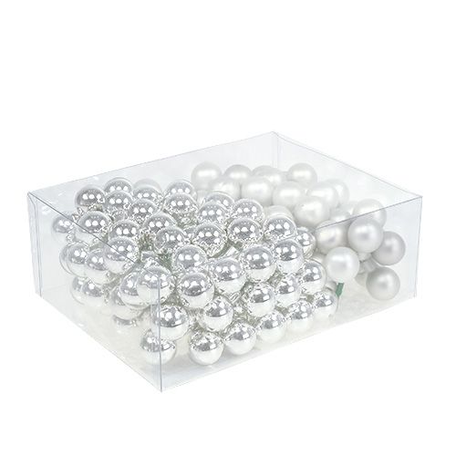 Article Baies miroir 25mm argent mix 140 pcs