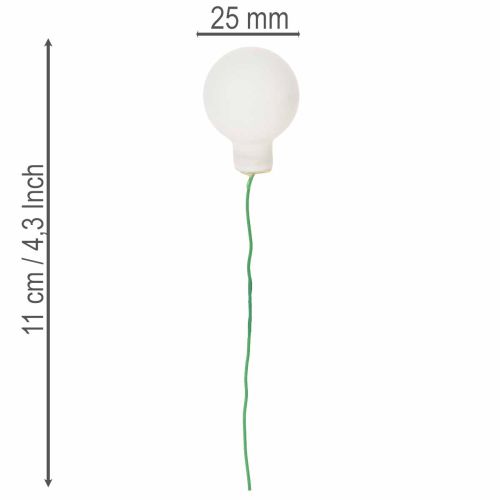 ProductNameMini boules décoratives en verre sur fil, blanches mates et brillantes, 25 mm, lot de 140/ProductName
ProductDescription<h2>Mini boules blanches en verre sur fil pour vos décorations florales</h2>
<p>Ce lot comprend 140 mini boules en verre bla | Floristik24.fr