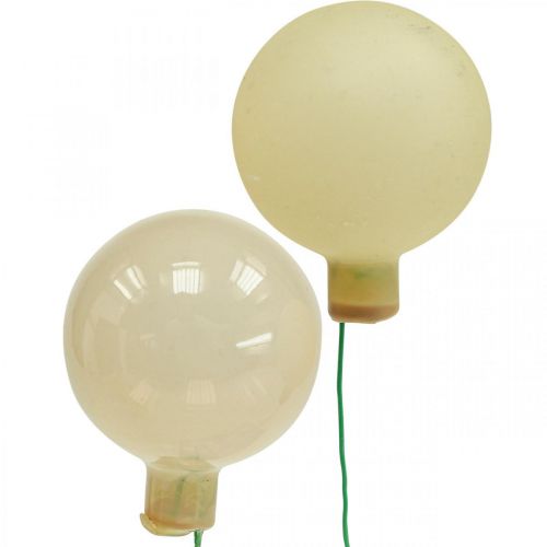 Article Mini boules de Noël crème mix mat/brillant Ø40mm 32 pcs