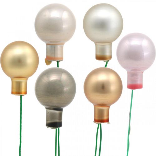 Floristik24 Mini boule de Noël verre métallisé baies miroir Ø20mm 140pcs