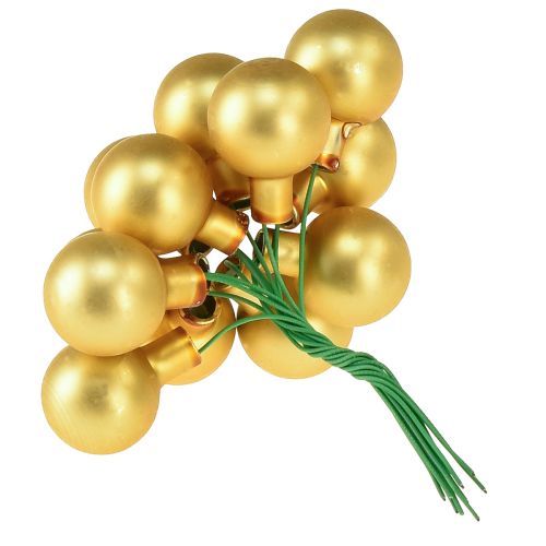 Article Mini boules de sapin de Noël baies miroir en verre Ø20mm 140 pcs