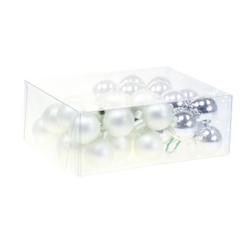 Article Baies miroir mélange d&#39;argent Ø40mm 32 pcs