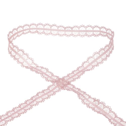 Article Ruban dentelle ruban cadeau ruban dentelle vieux rose 26mm 20m