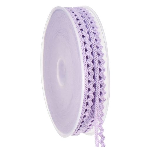 Article Ruban de dentelle ruban décoratif violet ruban de bijoux de fleur W9mm L20m