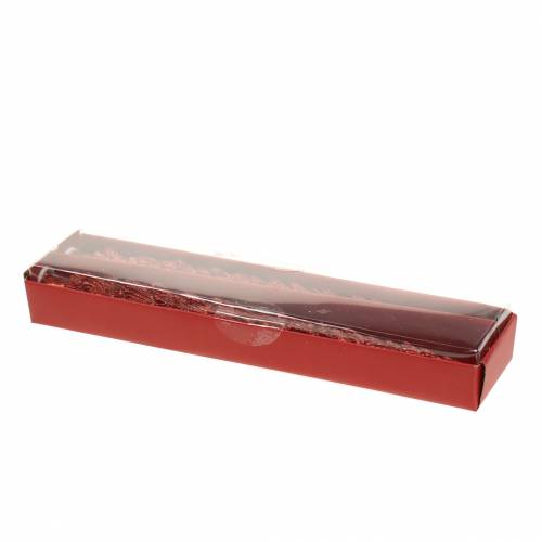 Floristik24 Bougies coniques sapin rouge 30mm × 260mm 2pcs