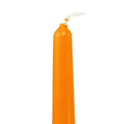 Floristik24 Bougies coniques 250/23 Orange 12pcs