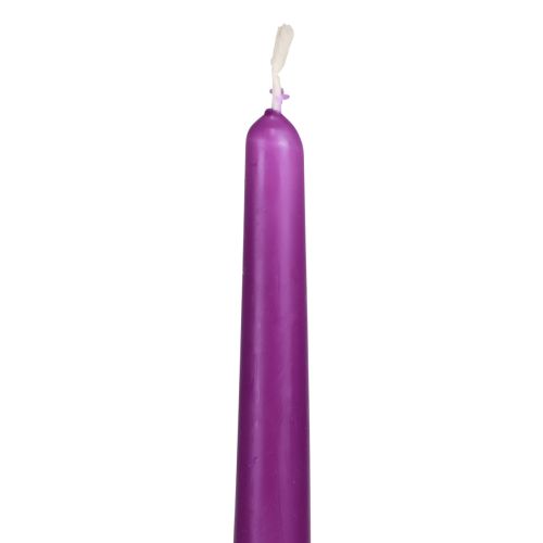 Bougies coniques Bougies Wenzel violet 250/23mm 12pcs