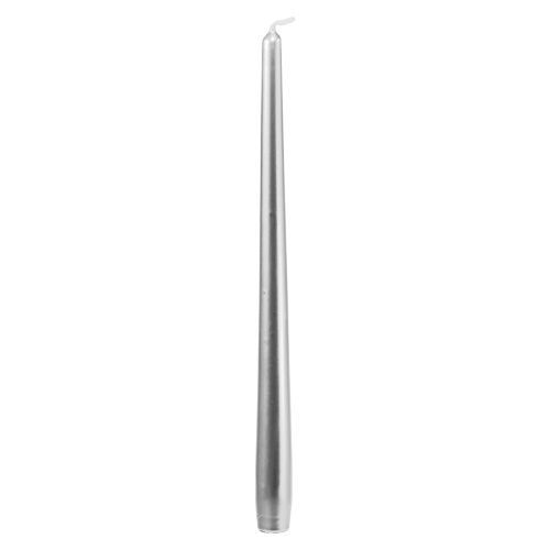 Bougies coniques 300/23 argent 12pcs.