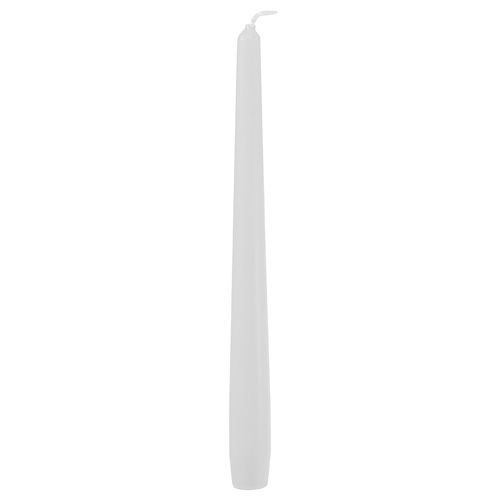 Article Bougies coniques 250/23 bougies blanches 12 pièces