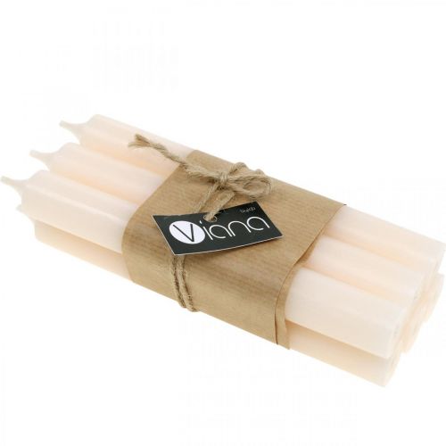 Article Bougie conique bougies en cire crème blanche 180mm/Ø21mm 6pcs
