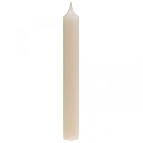 Article Bougie conique bougies en cire crème blanche 180mm/Ø21mm 6pcs
