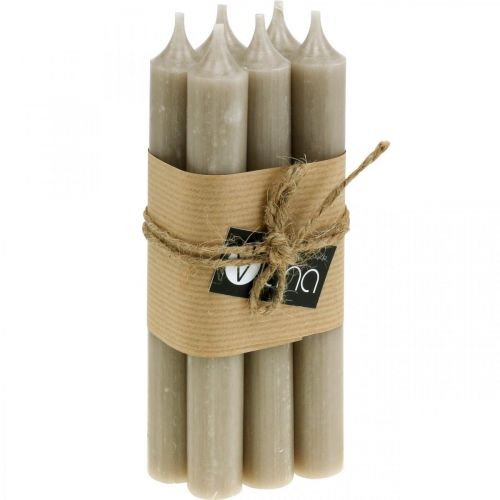 Article Bougies en bâton bougies marron bougie décoration automne Ø21/170mm 6 pcs