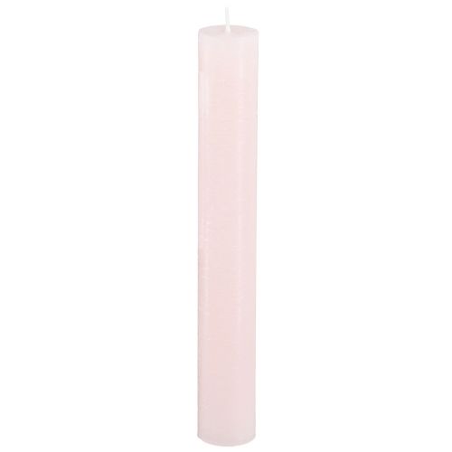 Floristik24 Bougies coniques rose clair bougies de couleur unie rose 34x240mm 4 pcs