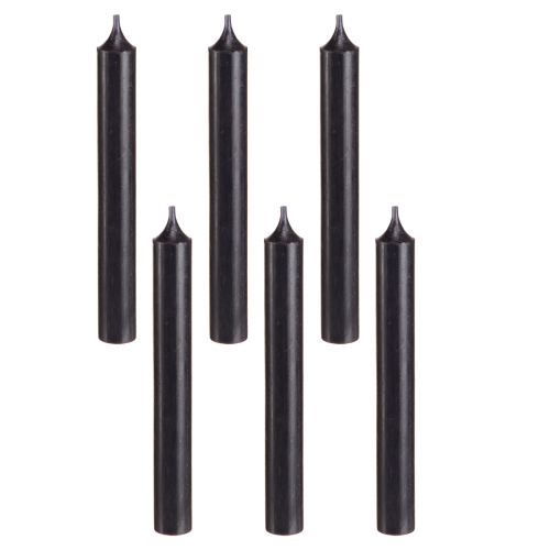 Article Bougies coniques bougies décoration bougie noire Ø21mm 170mm 6 pcs