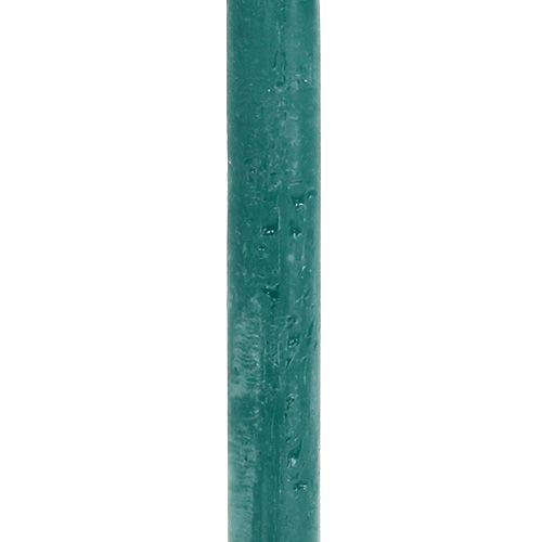 Floristik24 Bougie bâton 21 x 300 mm pétrole teintée dans la masse 12 p.
