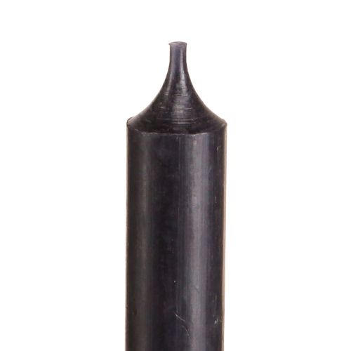 Article Bougies coniques petites bougies courtes noires 110mm Ø21mm 6 pcs bouquet