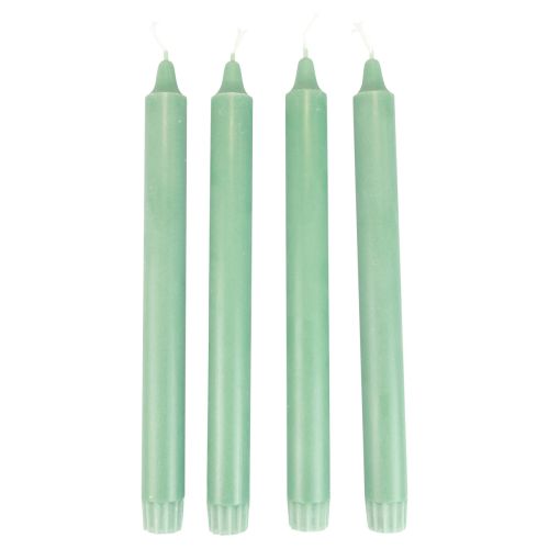 Bougies coniques PURE Bougies Wenzel vert émeraude 250/23mm 4pcs