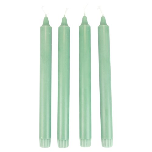 Article Bougies coniques PURE Bougies Wenzel vert émeraude 250/23mm 4pcs