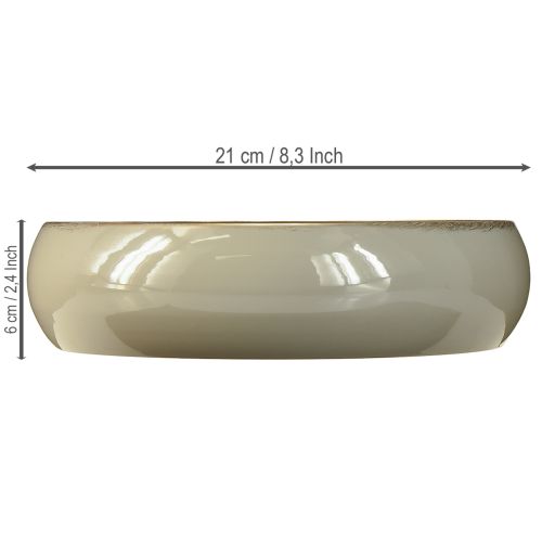 Article Bougeoir 4 bougies coupe métal gris doré 22,5cm