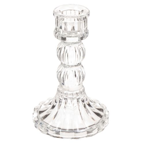 Bougeoir en verre transparent 12 cm – Lot de 2 acheter | Floristik24.fr