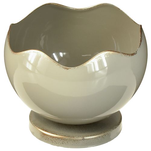 Floristik24 Bougeoir conique en métal gris doré H9,5 cm