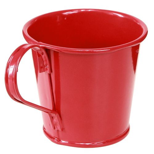 Article Bougeoir en métal coupe rouge H6cm 6pcs