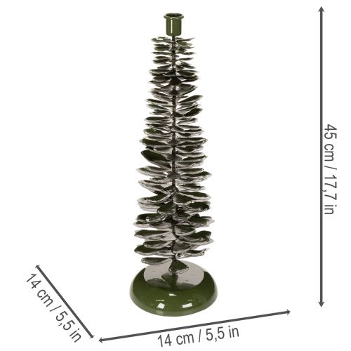 Chandelier en métal vert en