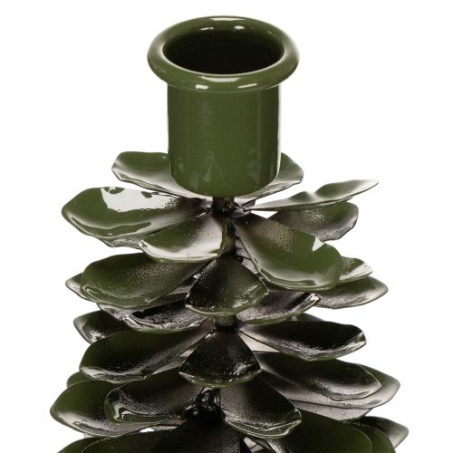 Chandelier en métal vert en