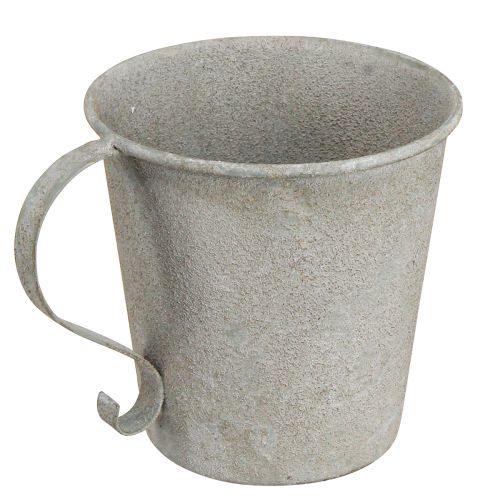 Article Bougeoir conique coupe vintage décoratif gris Ø11cm H11cm