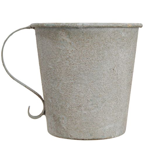 Article Bougeoir conique coupe vintage décoratif gris Ø11cm H11cm