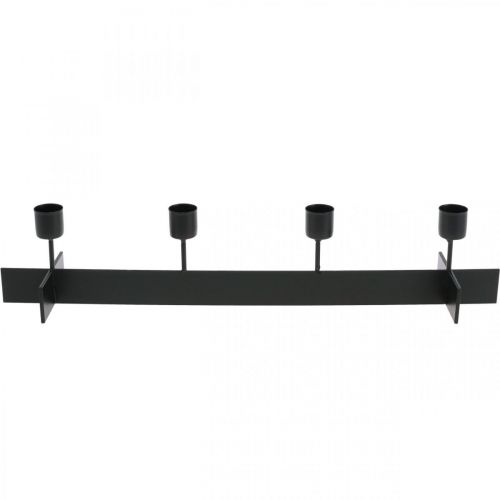 Article Bougeoir noir, bougeoir couronne de l&#39;avent 40cm H8cm
