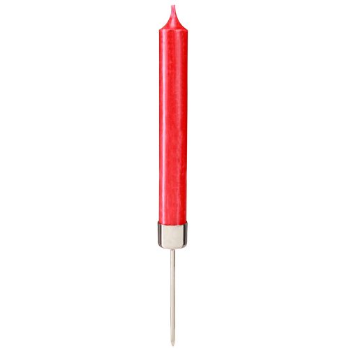 Article Bougeoir bâton à brancher argent Ø22mm 10,5cm 12 pcs