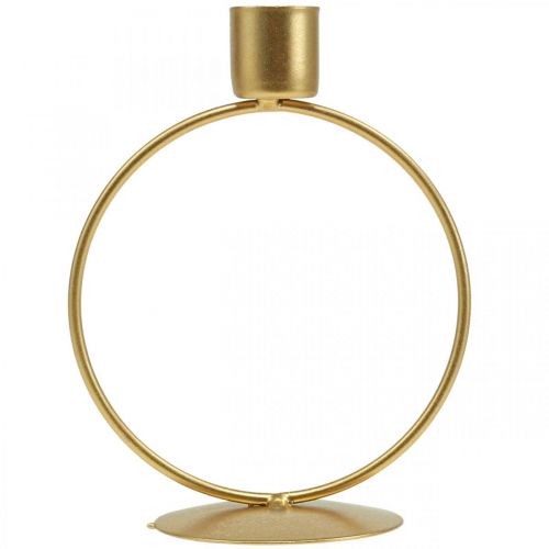 Floristik24 Chandelier doré bougeoir métal anneau Ø10.5cm
