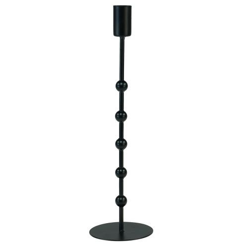 Floristik24 Bougeoir bâton bougeoir en métal noir H30cm