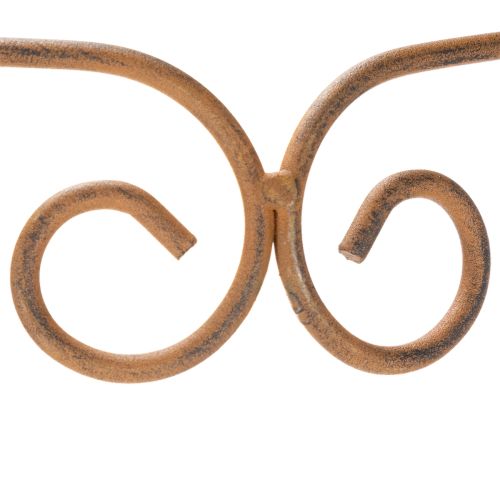 Article Treillis, support pour plantes grimpantes, élément décoratif incurvé pour massifs et pots de fleurs, 75 cm