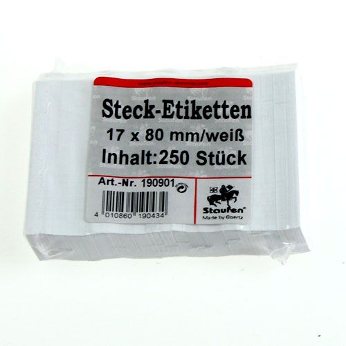 Floristik24 Étiquettes autocollantes 17 mm x 80 mm 250 pièces